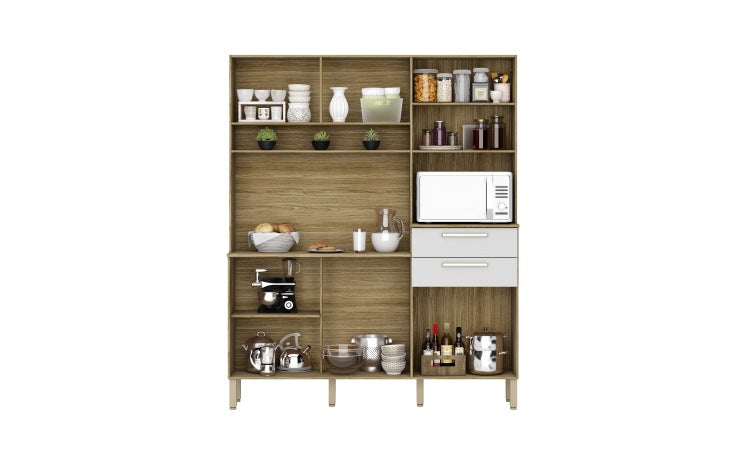 Kit Cozinha Montesa 6P2G Freijo.Gris Kits Parana