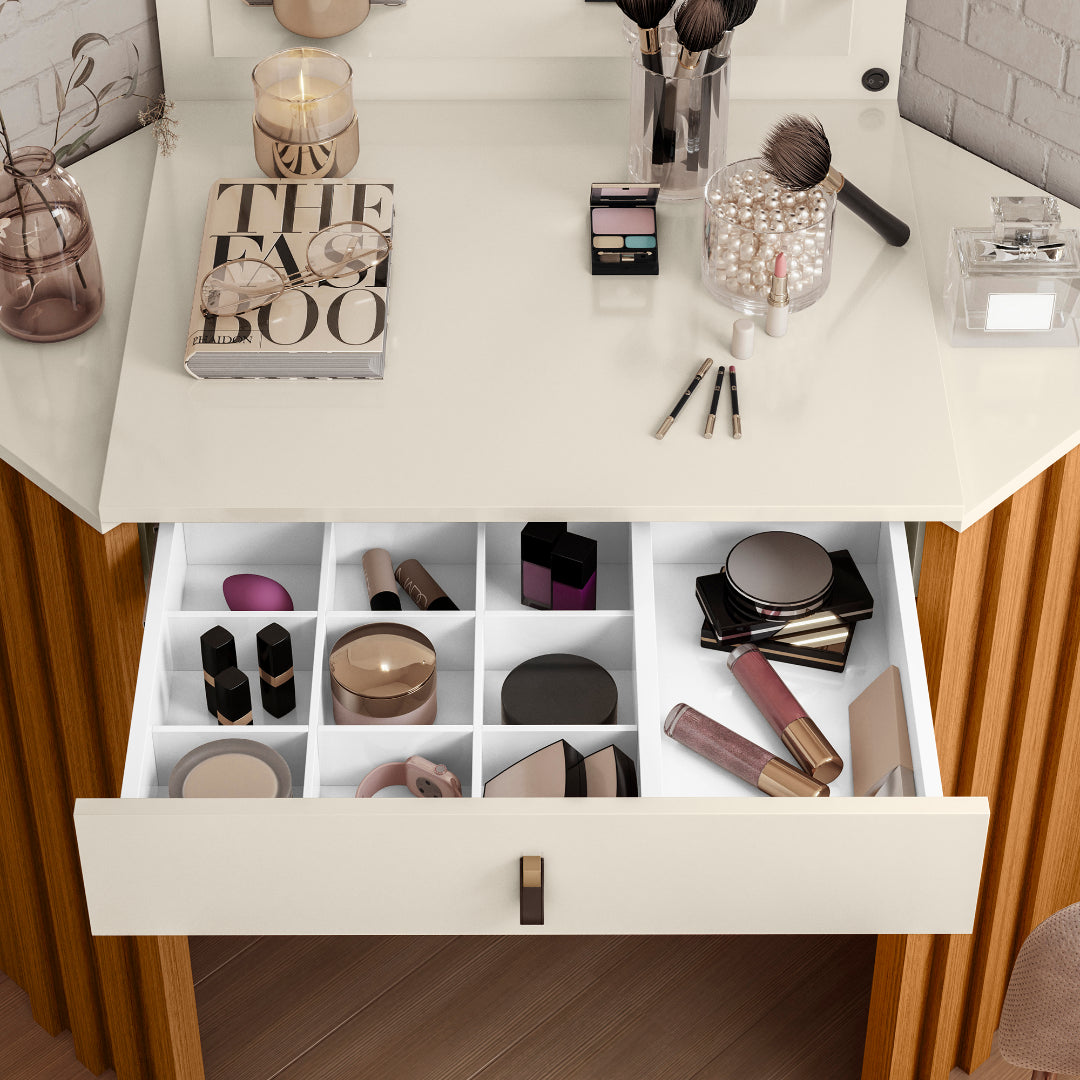 Camarim Canto Glitter Cinamono/Off White – MÓVEIS ALBATROZ - Móveis furniture