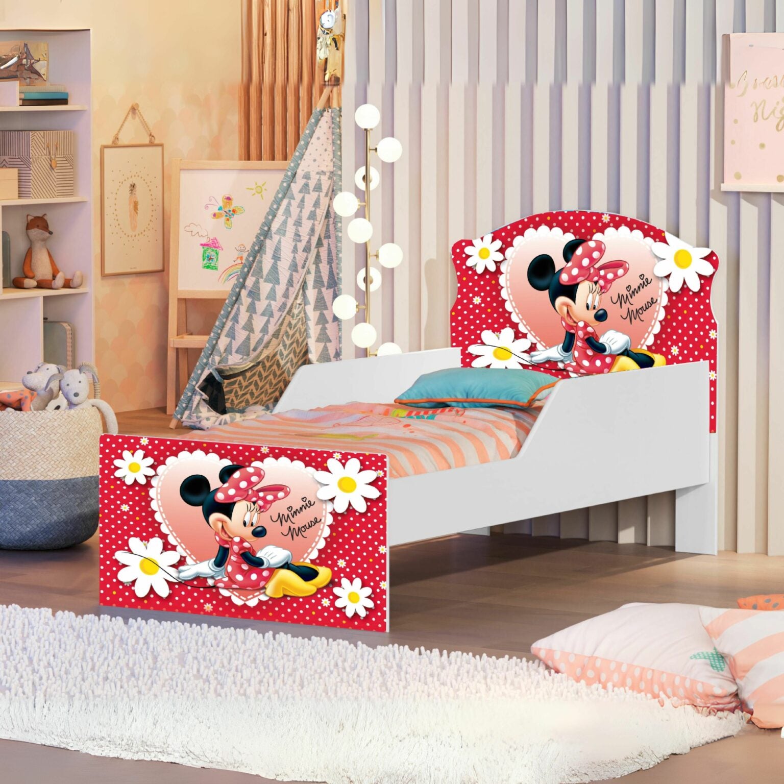 Mini Cama Juvenil Lívia Minnie - Móveis furniture