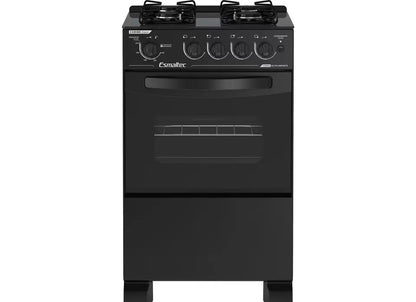 Fogão 4 Bocas Mesa de Vidro
Esmaltec Preto - Acendimento Automático Caribe Glass