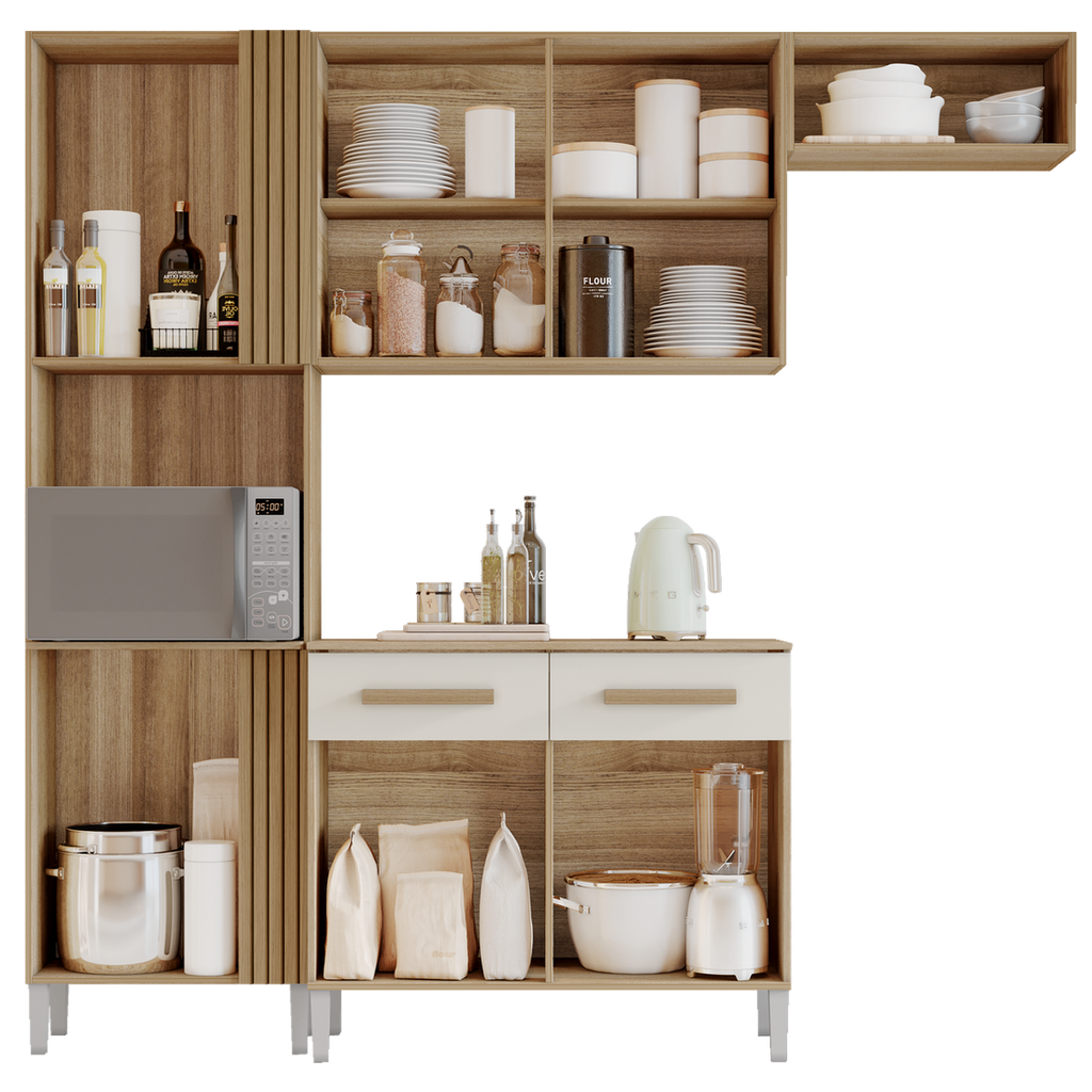 Cozinha Juma 2,10 m Atacama/Off White – ARAMÓVEIS