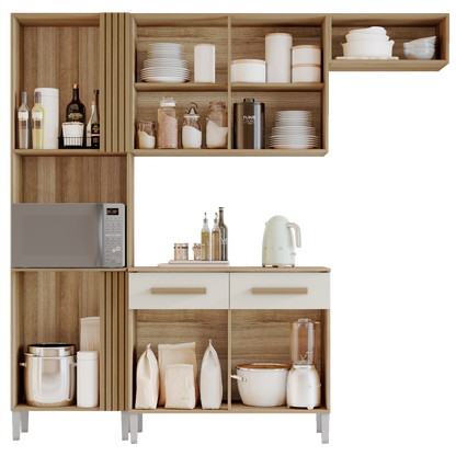 Cozinha Juma 2,10 m Atacama/Off White – ARAMÓVEIS