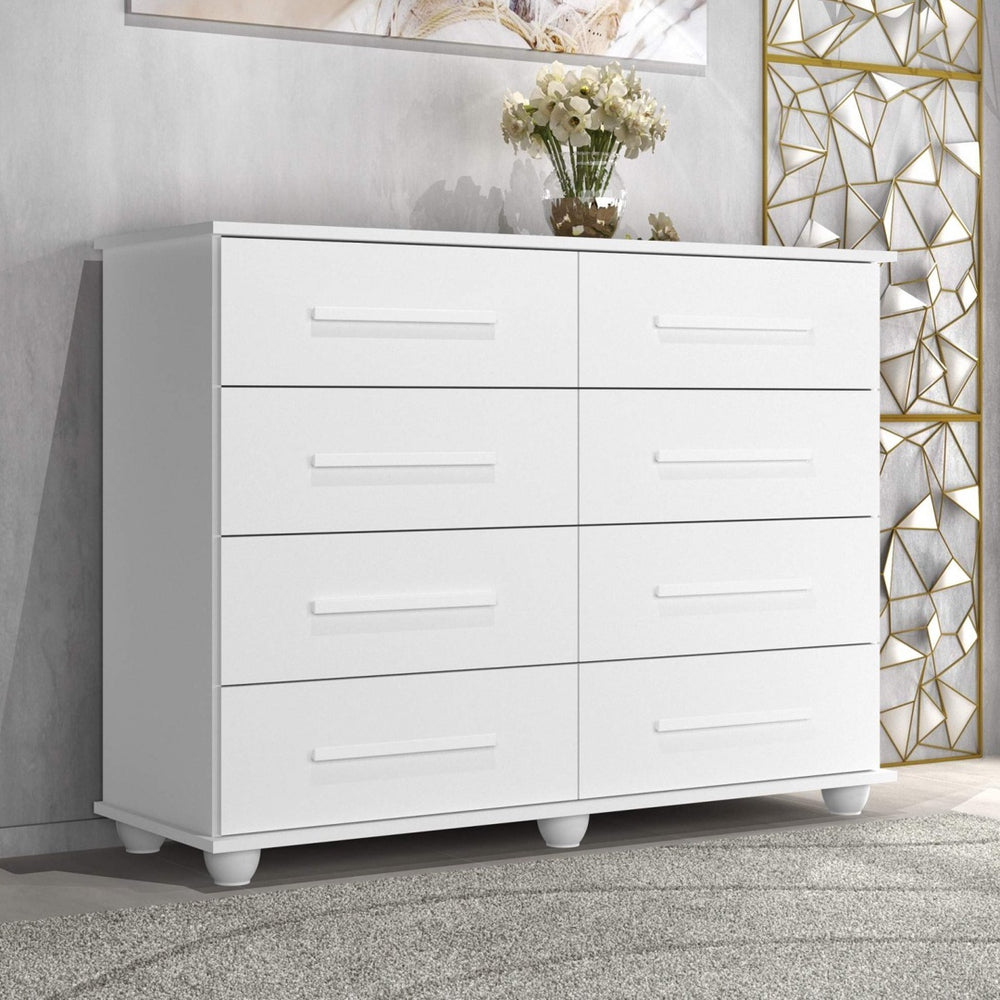 Comoda Apollo 8G Branco Fosco J A Mov - Móveis furniture