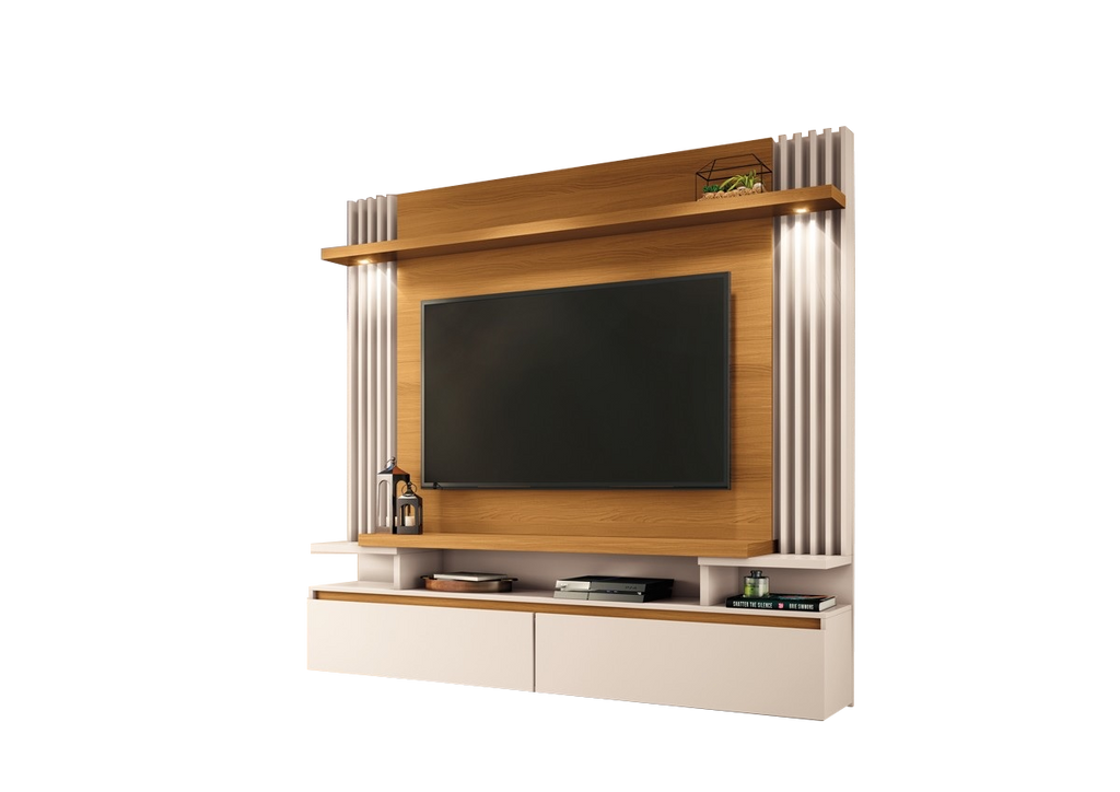Home Suspenso até 55″ Cosmo Cinamono/Off White - Móveis furniture