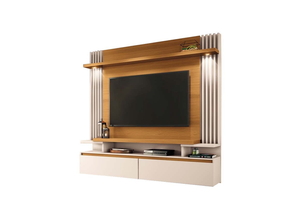 Home Suspenso até 55″ Cosmo Cinamono/Off White - Móveis furniture