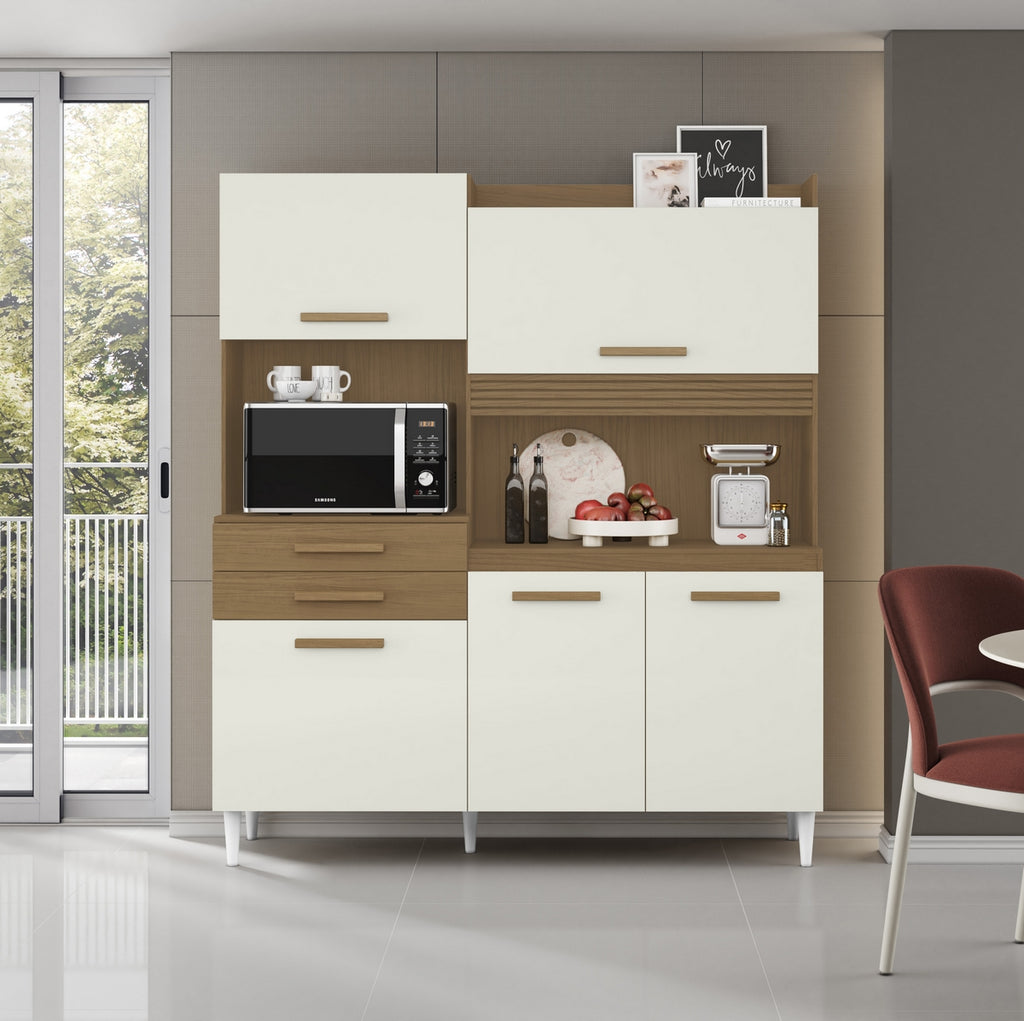 Kit Cozinha Isis 1,82 m Atacama/Off White – ARAMÓVEIS