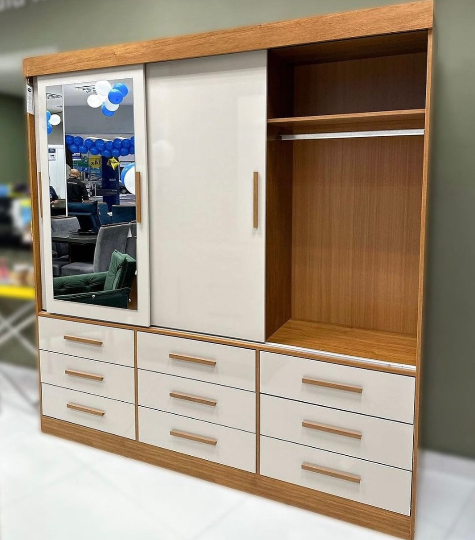 Guarda-Roupa Athenas
3 Portas 9 Gavetas - Móveis furniture