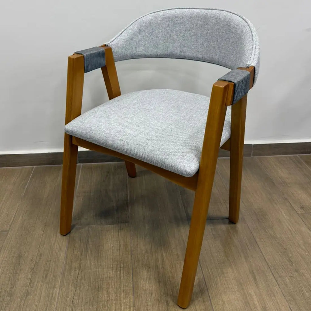 Kit 2 Cadeiras Ravena Madeira Tecido Linho Minas Plac