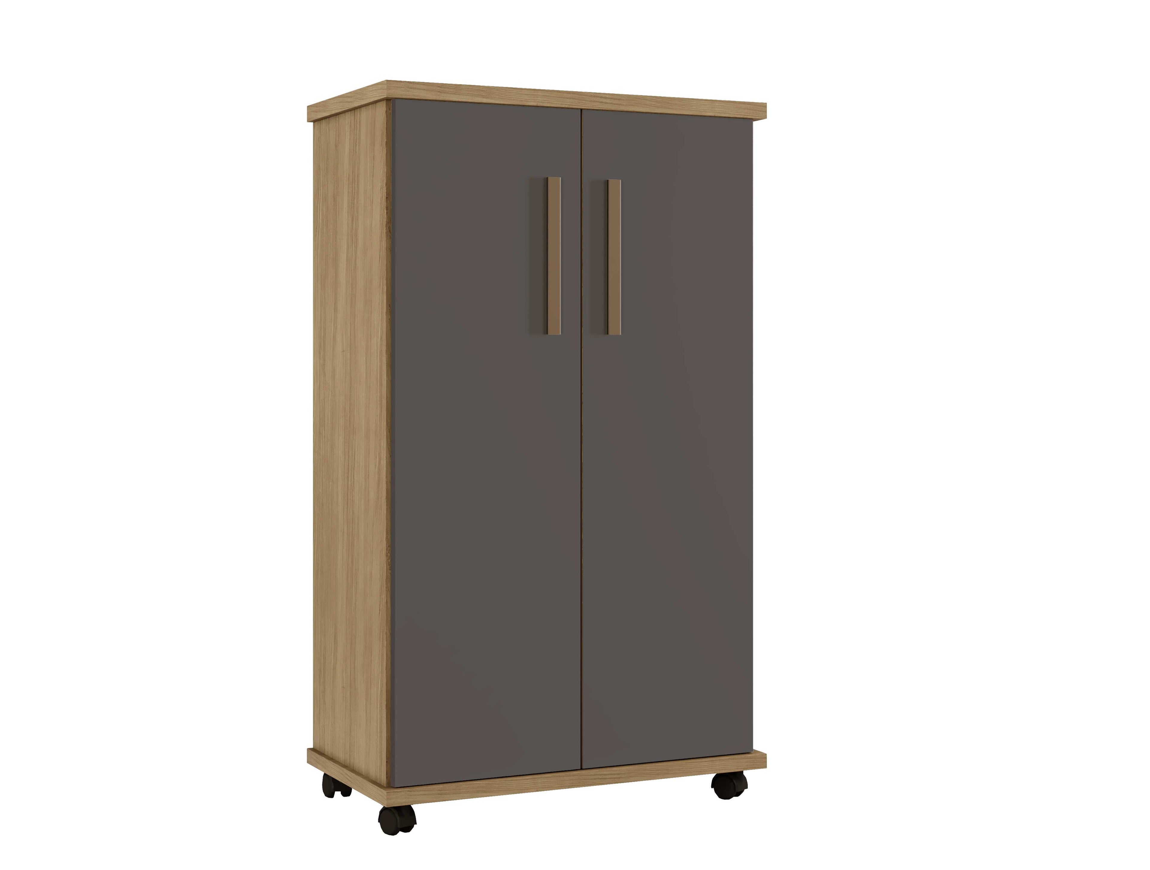 Multiuso Berlim 2P Cinamomo.Grafite Aarte Moveis