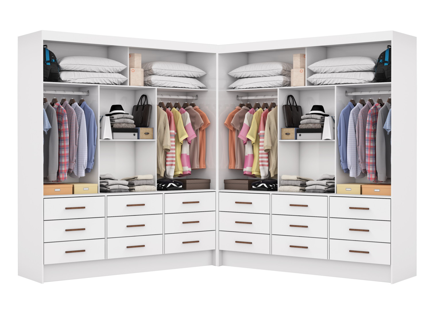 Closet 6 Portas Sevilha Cinamono – CARIOCA MÓVEIS - Móveis furniture