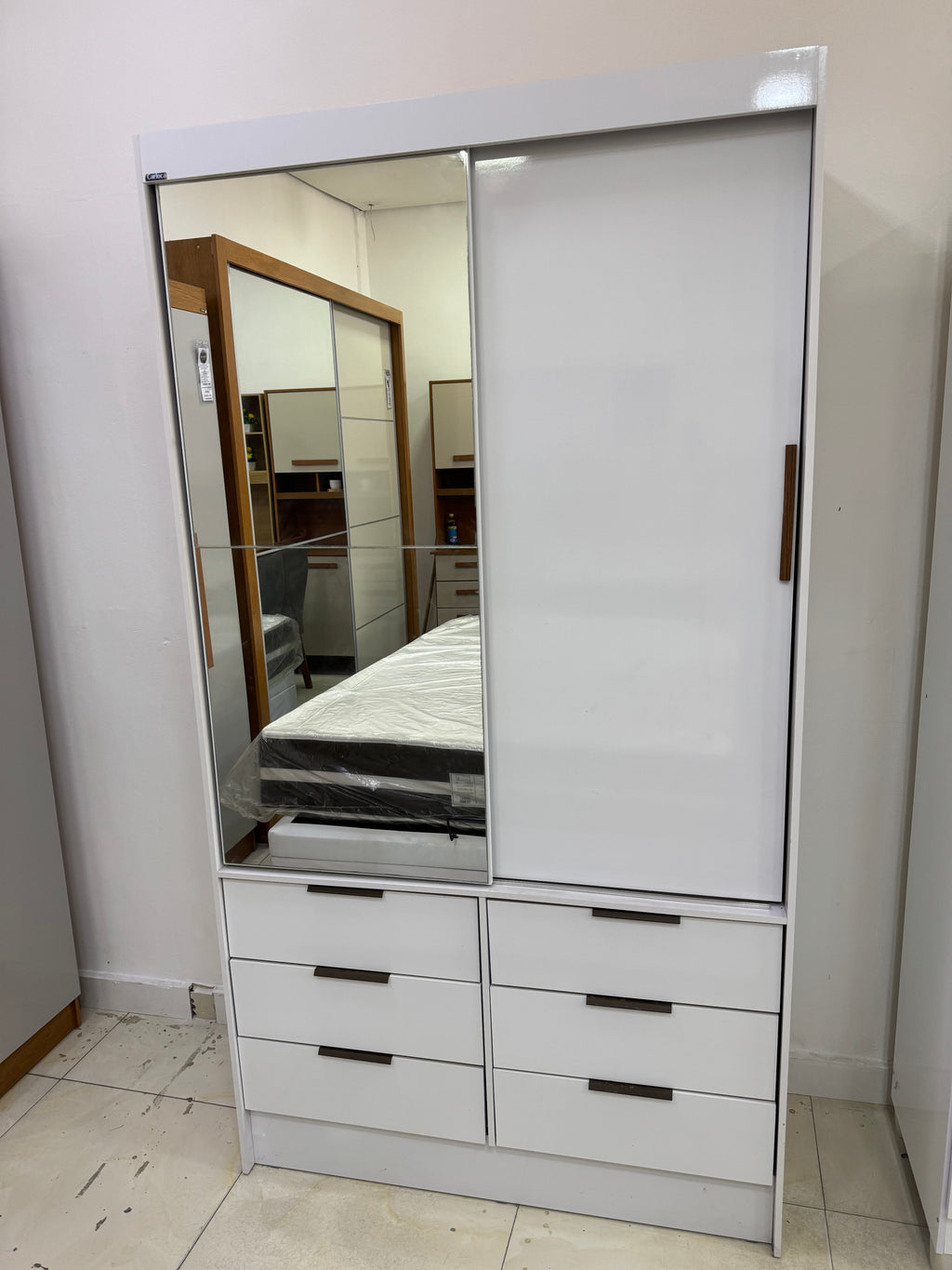 Guarda-Roupa 2 Portas Sevilha Plus(Com espelho)