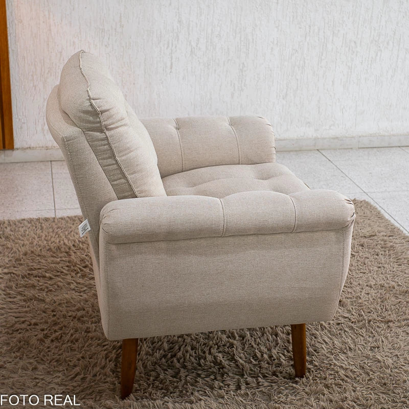 Poltrona MX Xangai 1 Lug. Linho Bege