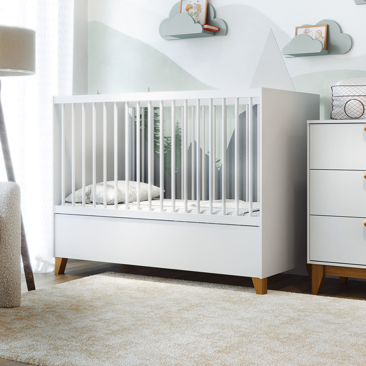 Berço Americano Magia Branco – BATROL MÓVEIS