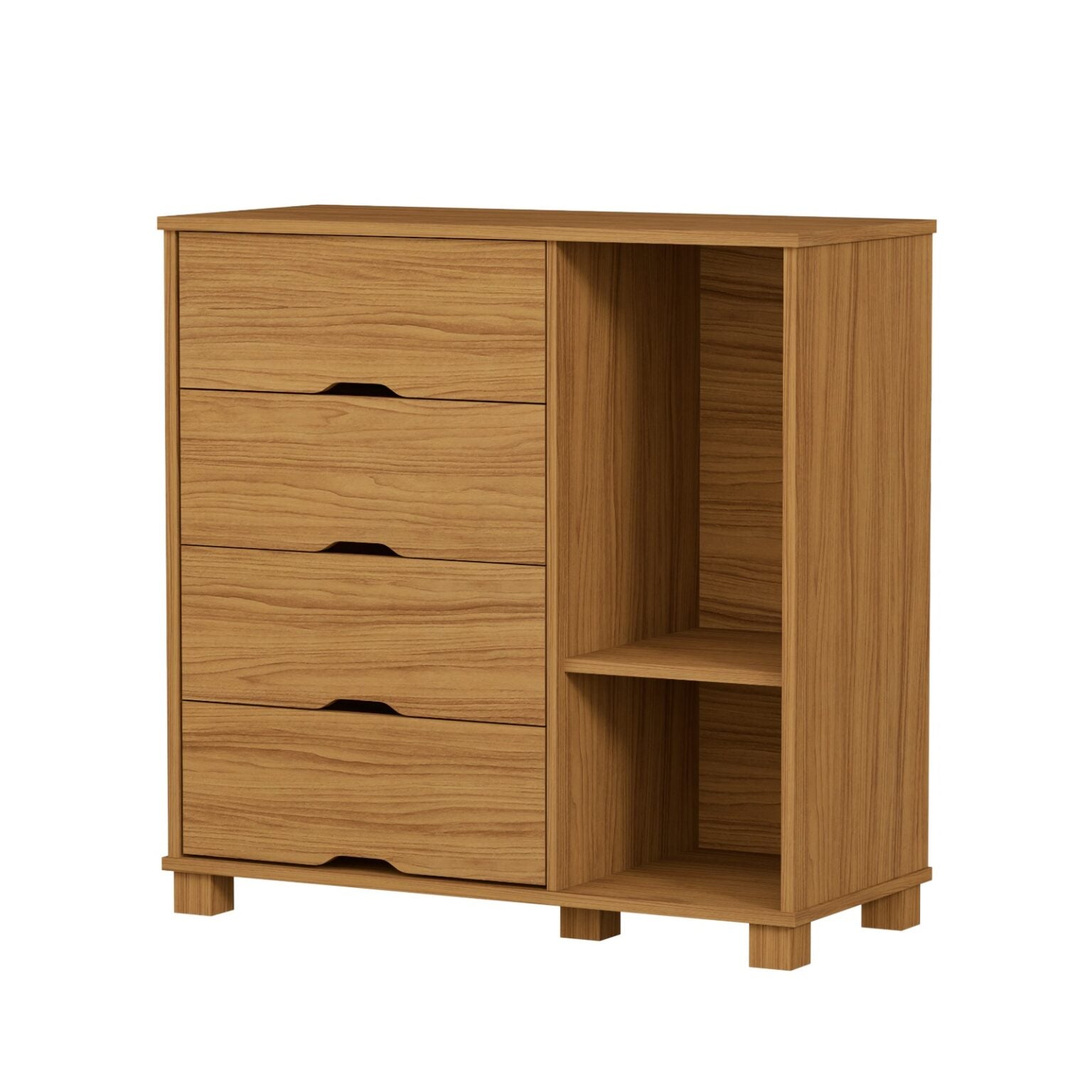 Cômoda 4 Gavetas com Sapateira Bela Nature – MADEC/VJ MÓVEIS