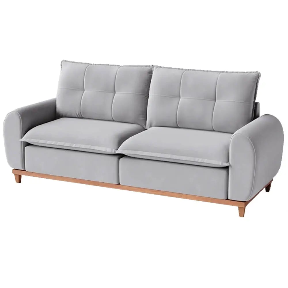 Sofá Bariloche em Veludo 4 Lugares com Almofadas Soltas 220cm Di Vitrine