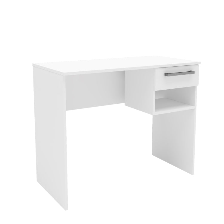Escrivaninha 4910 com 1 Gaveta/1 Nicho Branco I9casa Moveis