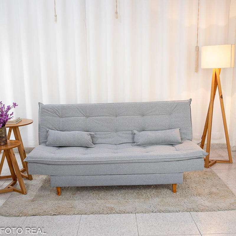 Sofá Cama Premium Linho Cinza 2275 Larg. 1.80m