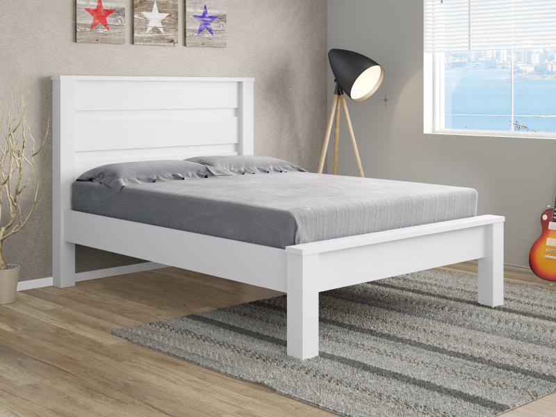 Cama Casal Vitoria F91 Branco - Móveis furniture