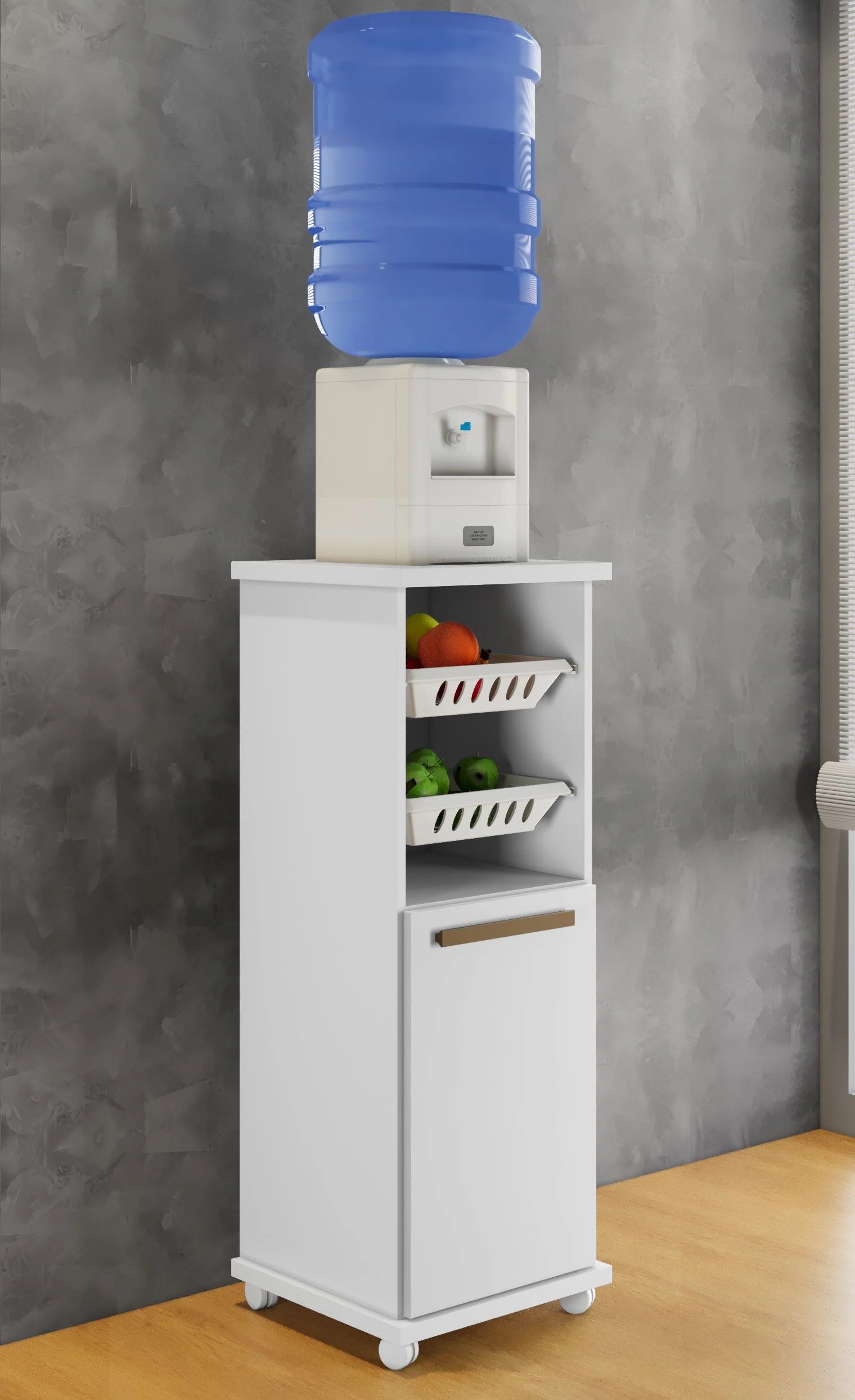 Fruteira Parana 39 1P2Cestos Branco Arte Moveis