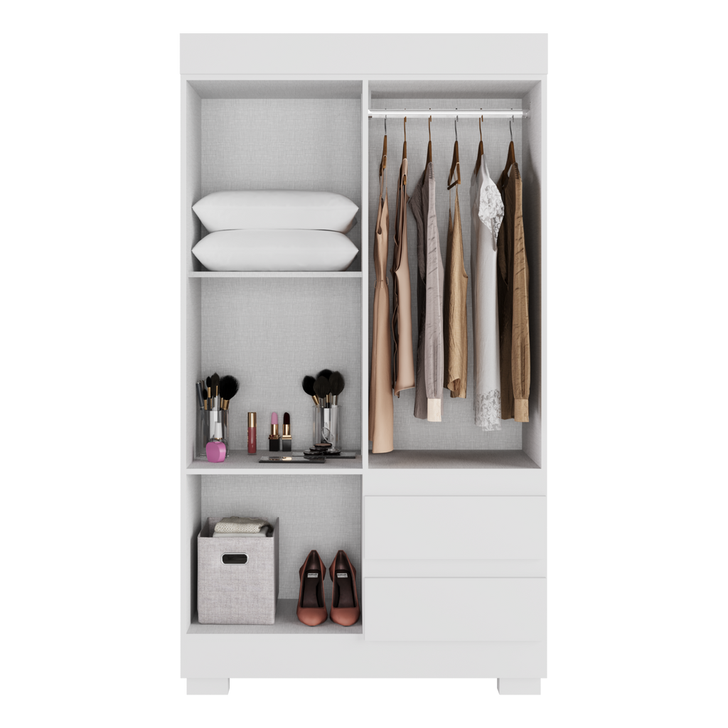 Guarda-Roupa 4 Portas Maya 0,998 m Branco – ACP MÓVEIS - Móveis furniture