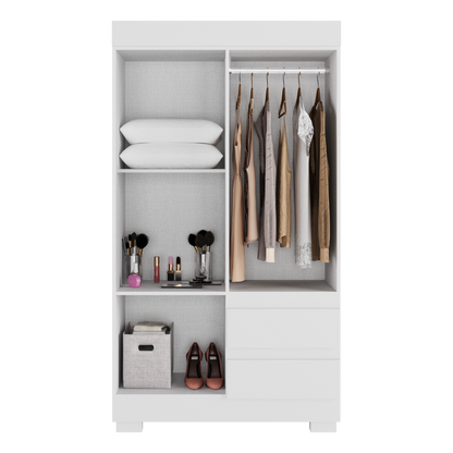 Guarda-Roupa 4 Portas Maya 0,998 m Branco – ACP MÓVEIS - Móveis furniture