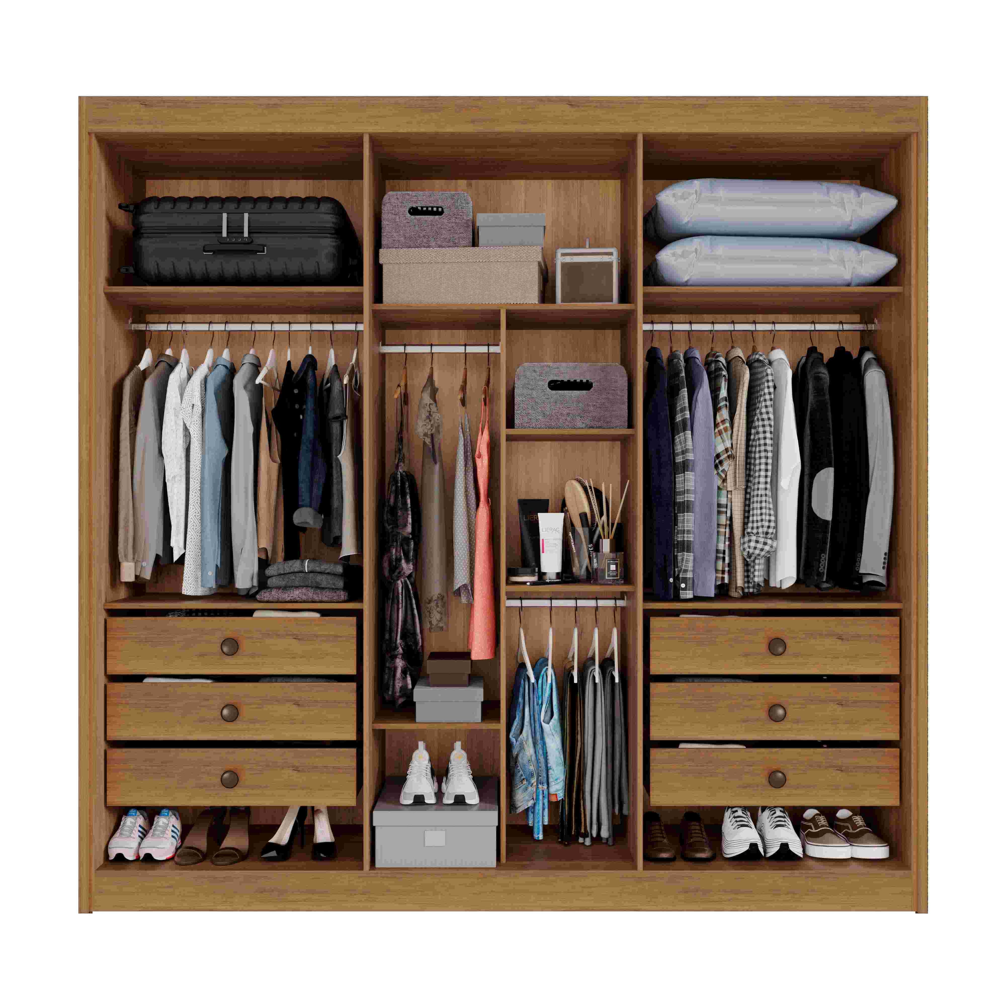 Roupeiro Italia 6P6G Cinamomo.Off White Salleto