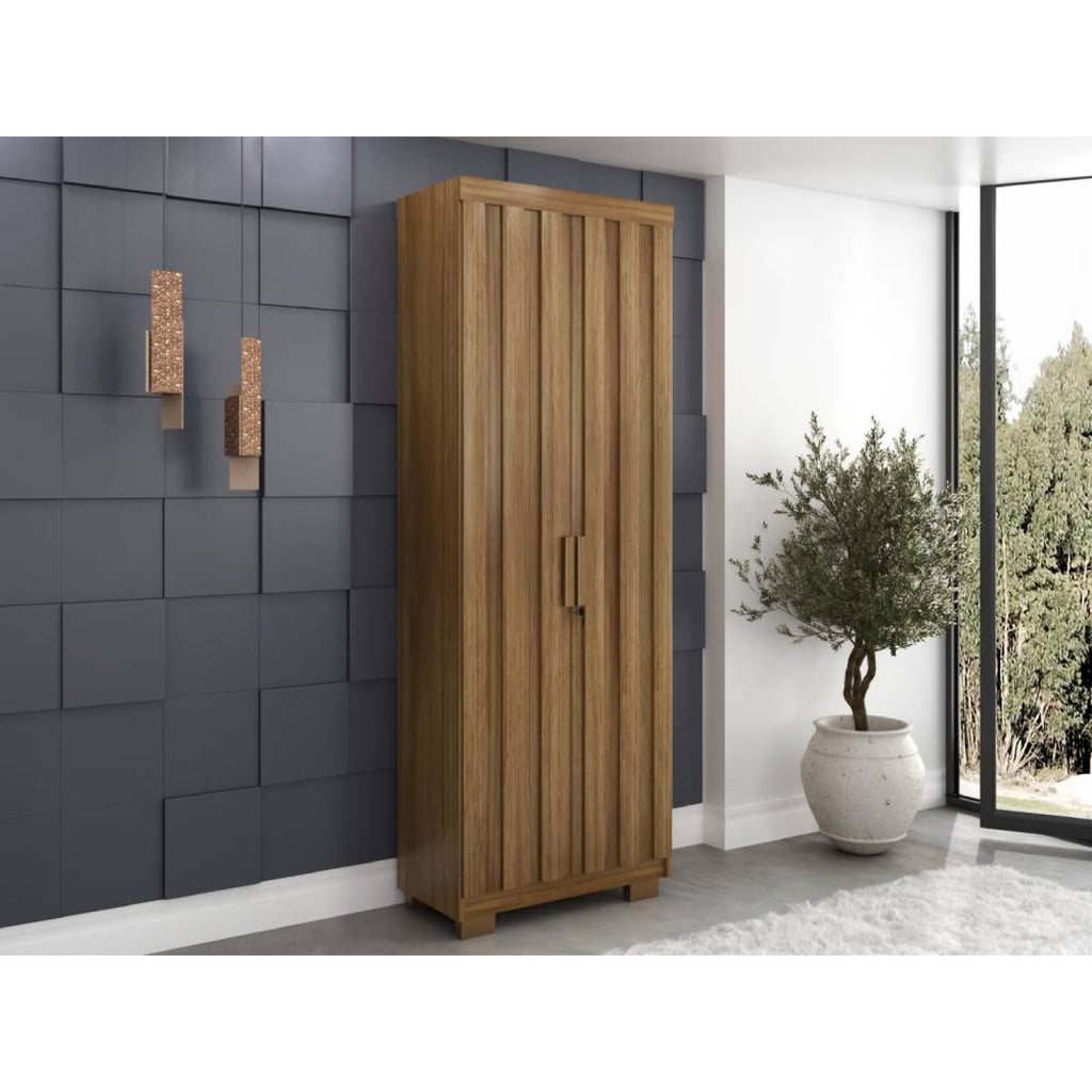 Armário Multiuso Florida Ripado - Cinamomo - Móveis furniture