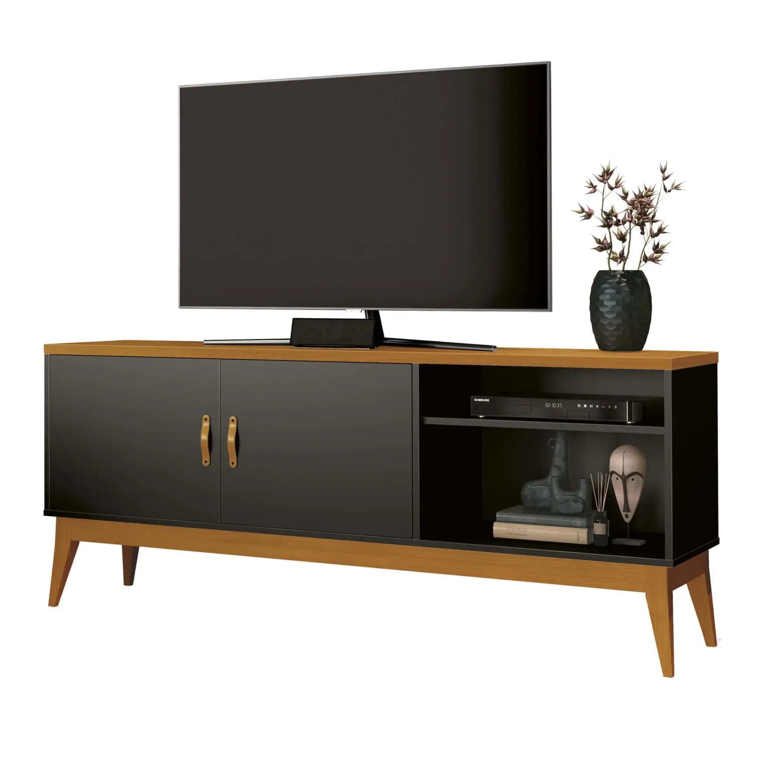 Rack Star para Tv Até 60 Polegadas 2 Portas EDN PRETO