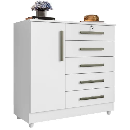 Cômoda com Sapateira Vitória Branco –