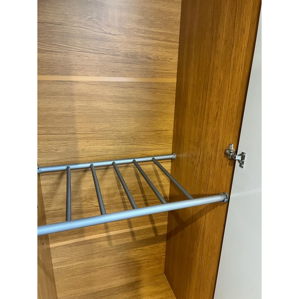 Guarda-Roupa 6 Portas Hawaii 1,80 m Naturale/Off White – RUFATO