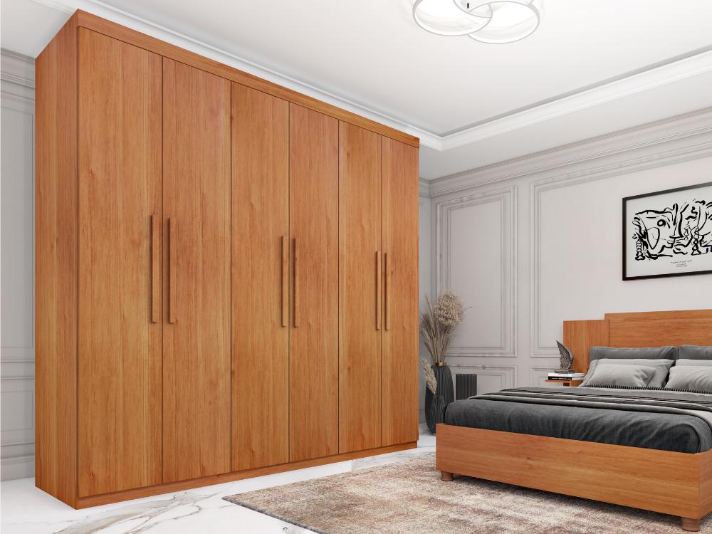 Guarda-Roupa Suécia 6 portas e 3 gavetas Tcil – Cinamomo - Móveis furniture