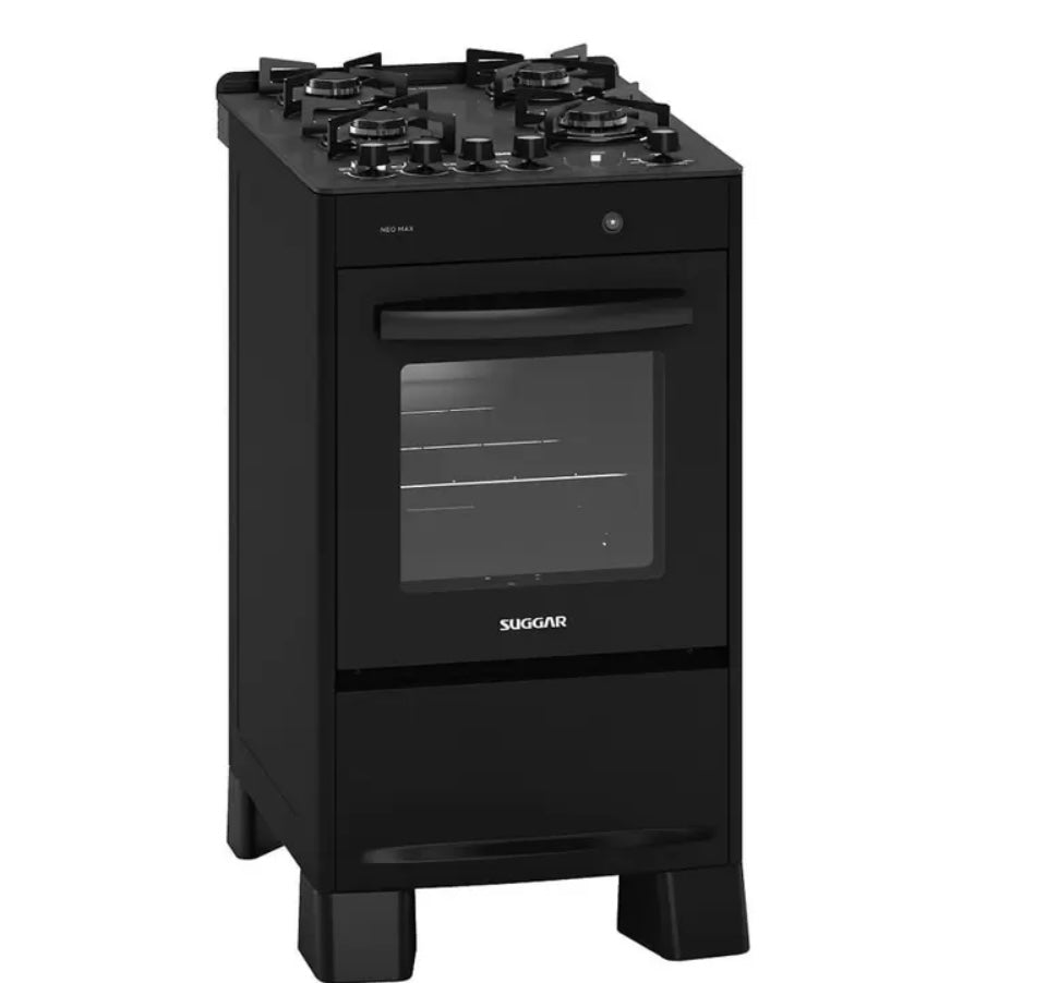 Fogão de Piso Suggar 4 Bocas
Mesa de Vidro Neo Max Preto
Bivolt