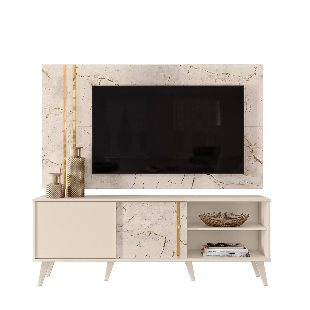 Combo até 65″ Cronos Calacata/Off White – MADETEC