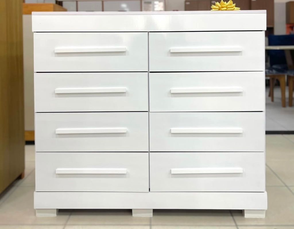 Cômoda Nalu 8 Gavetas branca