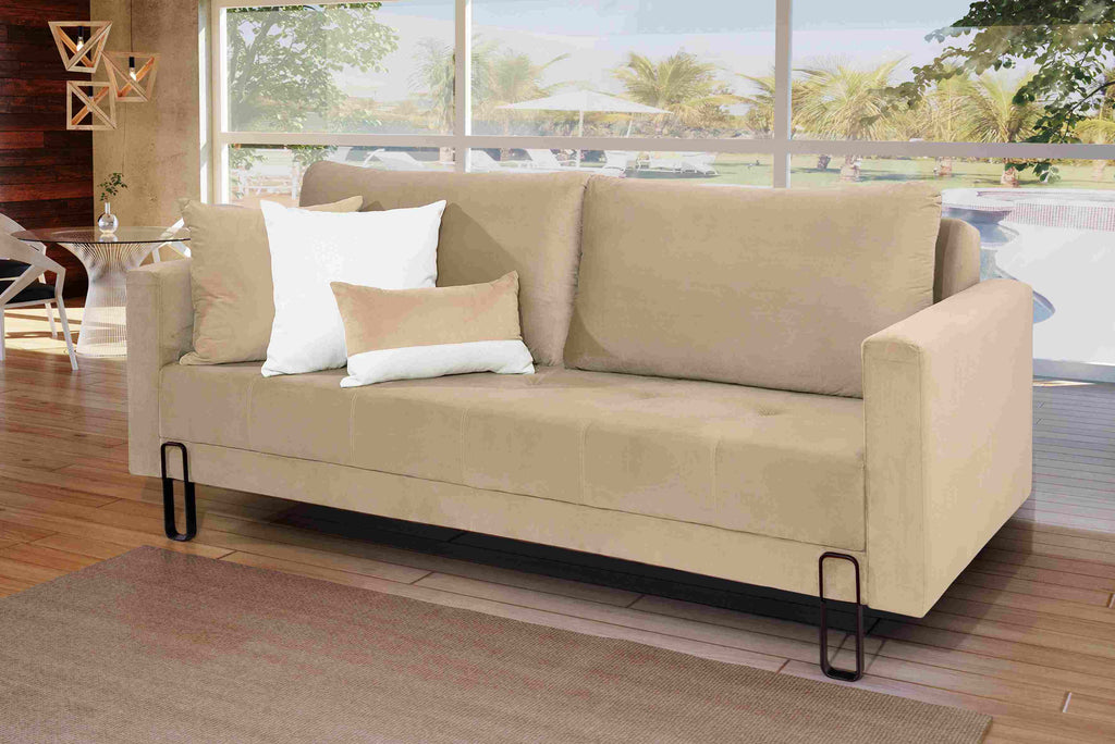 Estofado Fixo Cama Barcelona 200 Inca - Móveis furniture