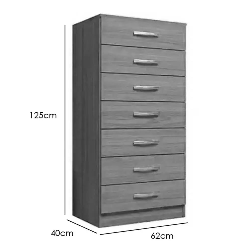 Cômoda Macabu 7 Gavetas Pomba