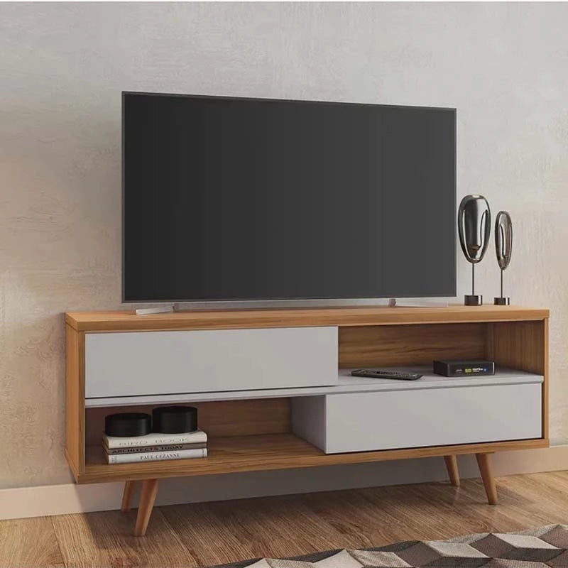 Rack Bancada NT 1180 Larg.1.35m TV até 50 Polegadas Freijó/Off Notável - Móveis furniture