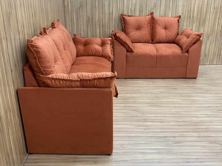 Sofá 2 e 3 Lugares Terracota 604 Paris