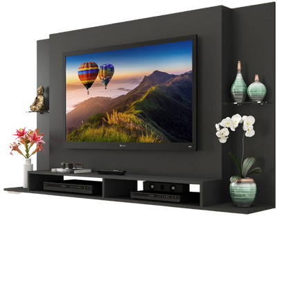 Painel até 60″ Jonas P700 Grafite – FELLICCI - Móveis furniture