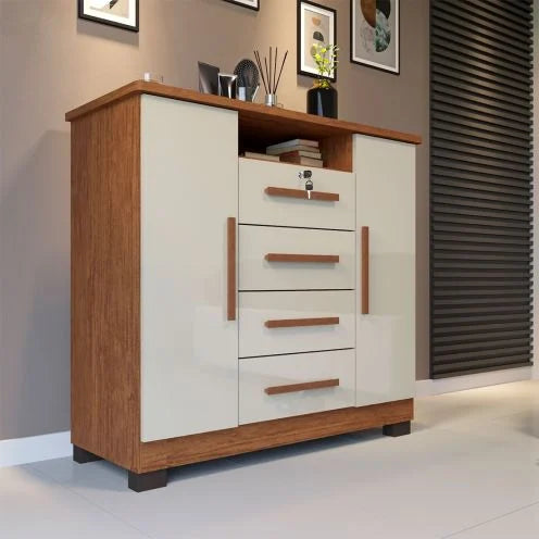 Cômoda Versalhes com Sapateira cinamomo off - Imop - Móveis furniture