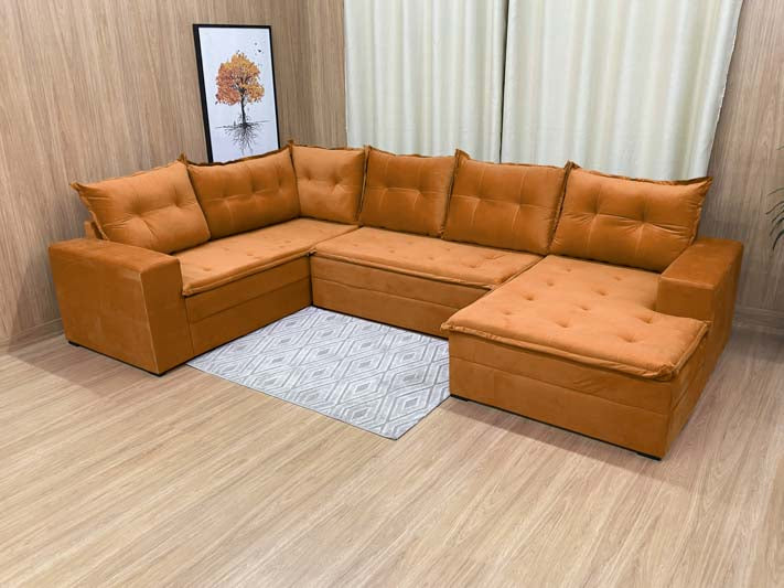 Sofá Canto Terracota Leblon - Móveis furniture
