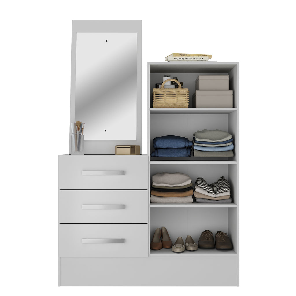 Cômoda 3 Gavetas 2 Portas Dunas 11CO2326 Branco – RODIAL MÓVEIS