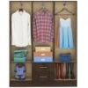 Guarda-Roupa 6 Portas Jamaica cinamomo off white