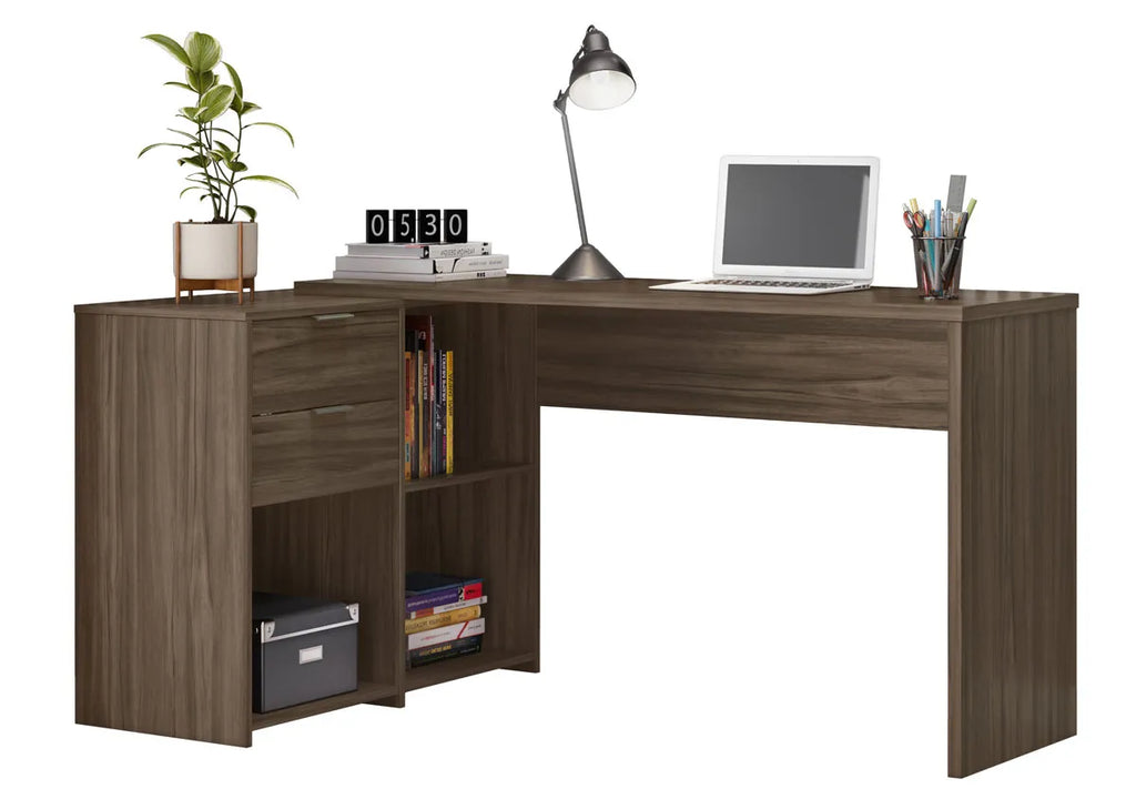 Mesa para Computador Office NT 2060 Nogal - Notável - Móveis furniture