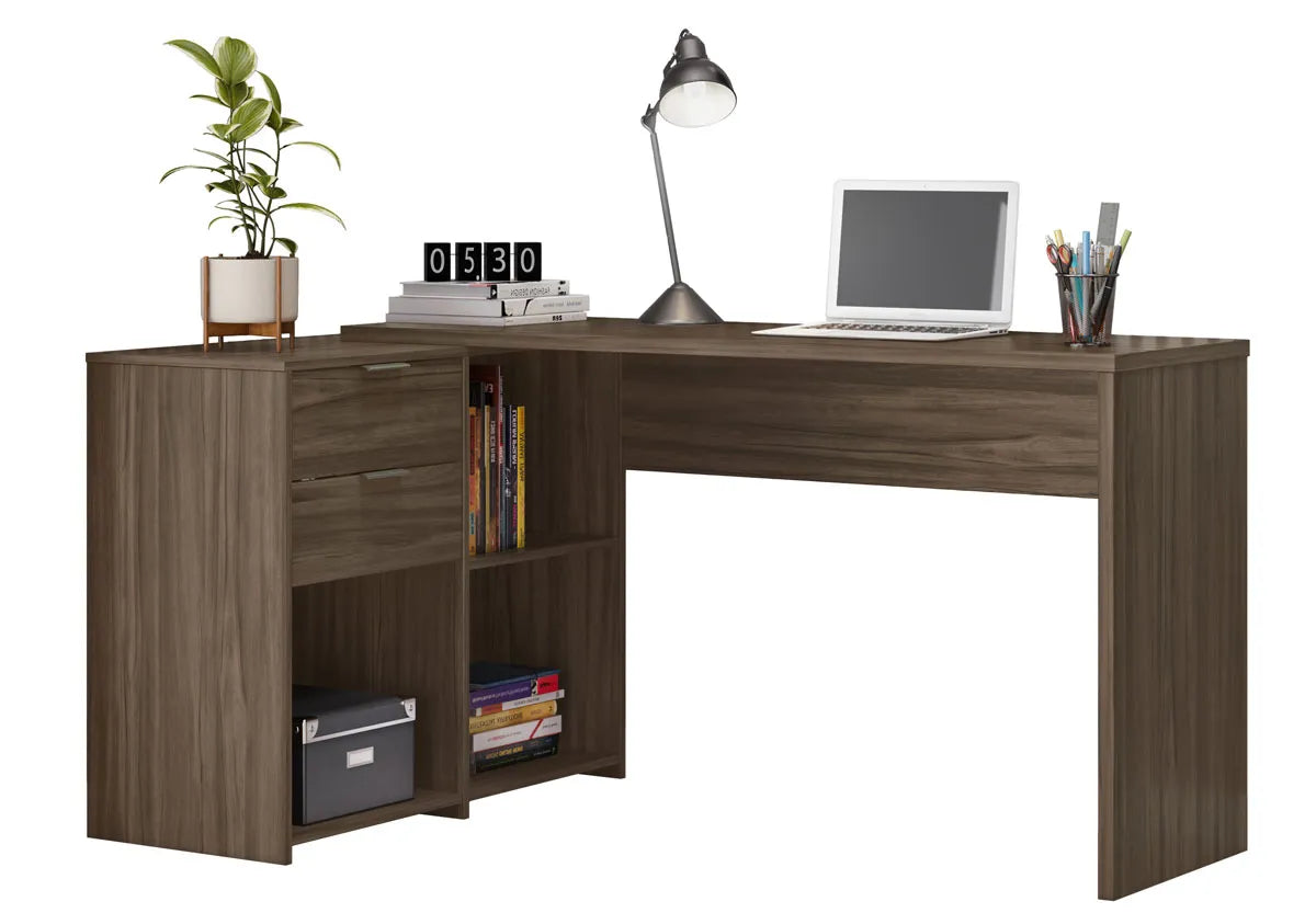 Mesa para Computador Office NT 2060 Nogal - Notável - Móveis furniture