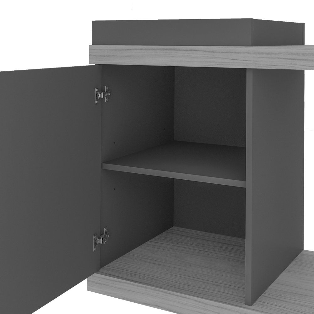 Rack Bar até 60″ Madrid Pinho/Off White – ARTELY - Móveis furniture