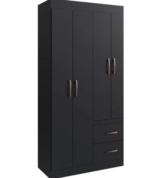 GUARDA-ROUPA CORDOVA 91CM – 4 PORTAS E 2 GAVETAS – DORIPEL