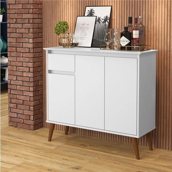 Aparador Veneza 3P1G Branco EJ Moveis