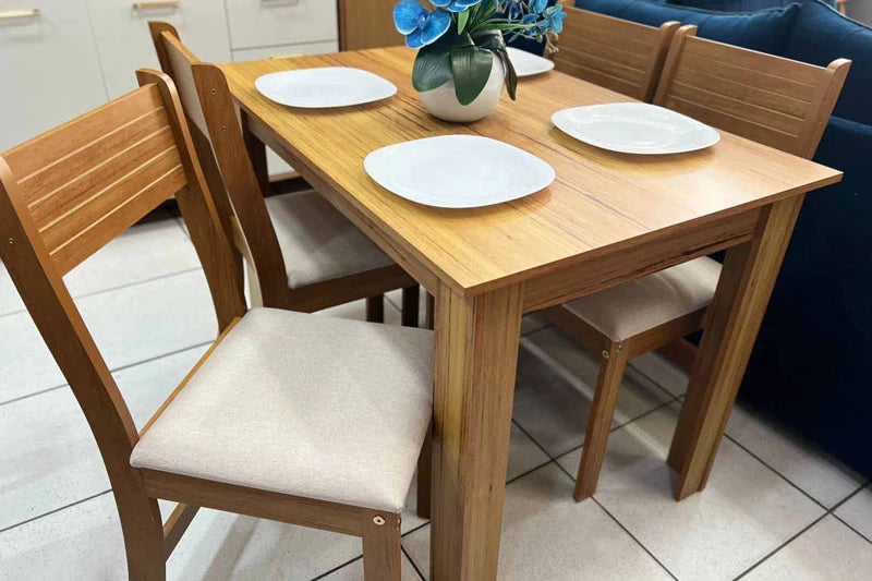 Sala Perla 110 4C Brisa Mel Veludo Marfim Viero - Móveis furniture