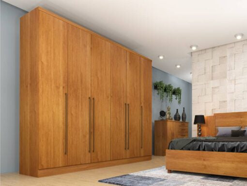 Guarda-Roupa Sevilha 6 Portas 8 Gavetas Tcil – Cinamomo